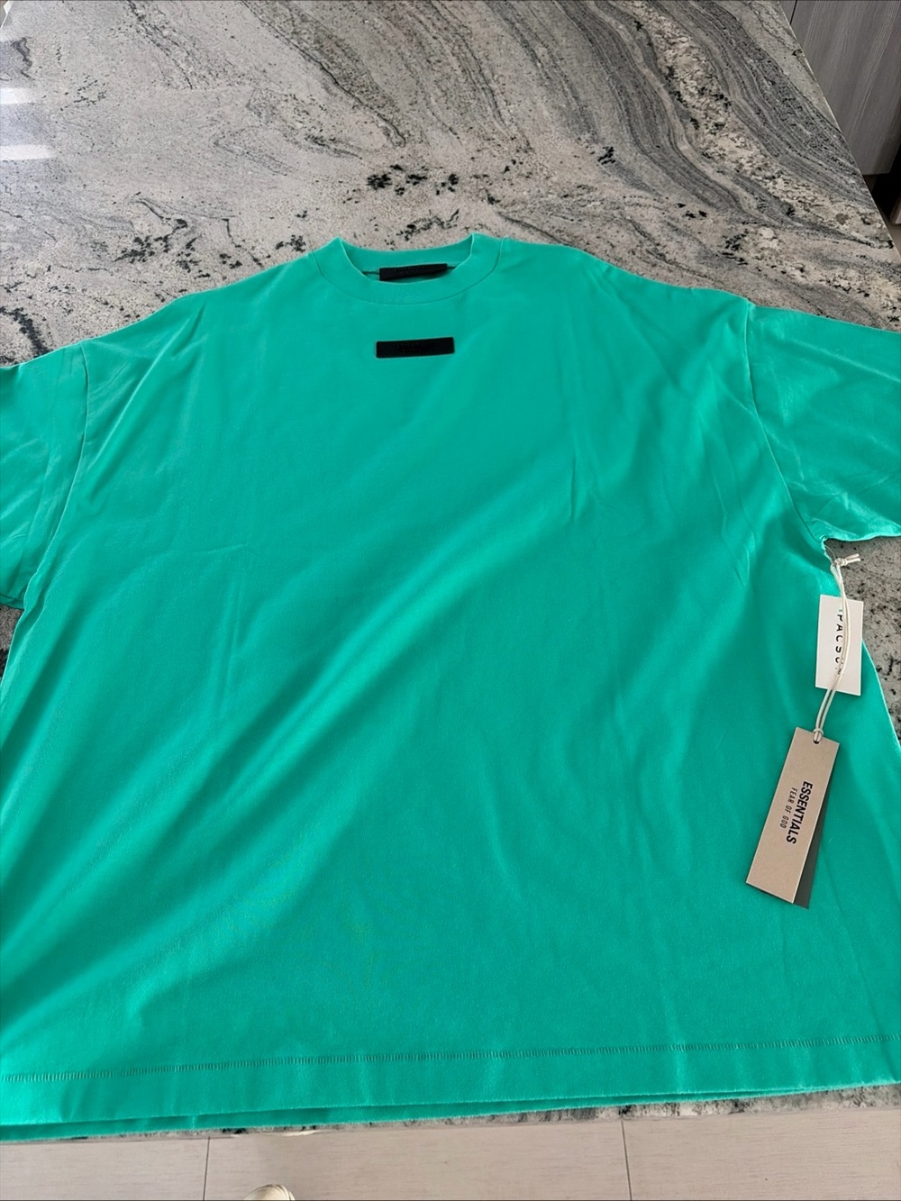 Fear of God Essentials Teal Short-Sleeve Crewneck Tee